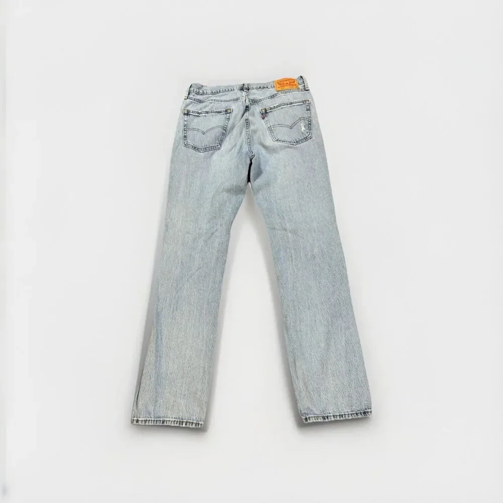 Levi's 541 Jeans Mens 34x34 Blue Rinse Denim Zip Fly Patches